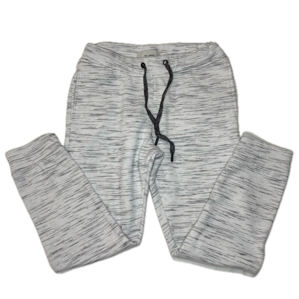 Six Lincoln New York Slim Fit White Sweatpants/Joggers Activewear Size Large (L)